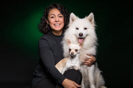 Portrait mit Hunden