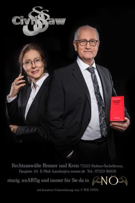 Plakatwerbung: Rechtsanwälte